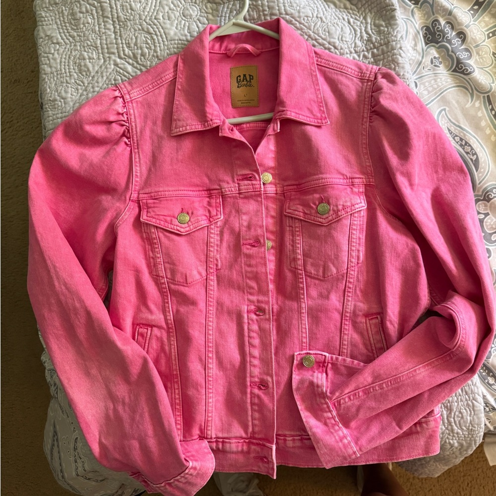GAP Pink Jean Jacket Classic Denim Style